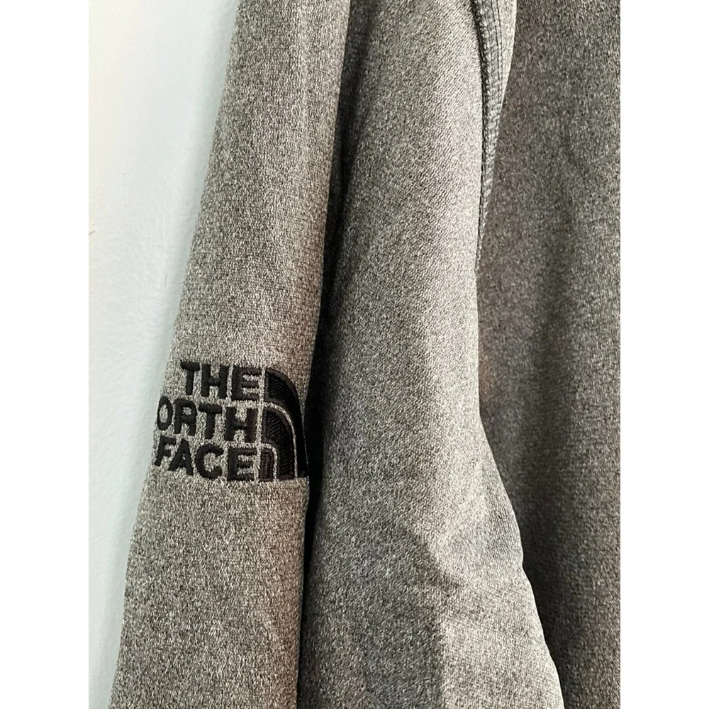 The North Face Mens XXL Gray Tequila Partida 1/4 Zip Pullover Tech Fleece Jacket